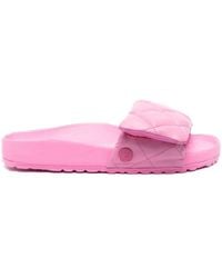 Birkenstock - Sylt Padded Leather Sandals - Lyst