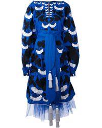 Yuliya Magdych Kalyna Jurk - Blauw