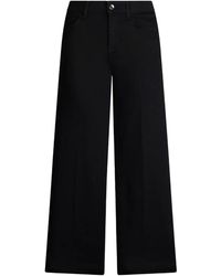 Liu Jo - Cropped Flared Jeans - Lyst