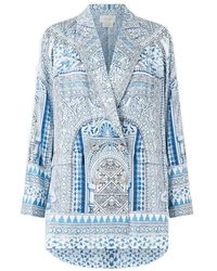 CAMILLA - Double-Breasted Patterned Jacket - Lyst