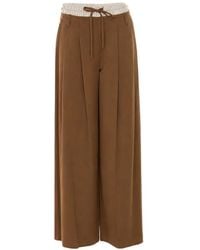 ELEH - Pleated Drawstring Trousers - Lyst