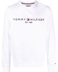 Tommy Hilfiger - Sweatshirt mit Logo-Stickerei - Lyst