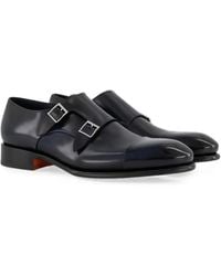 Santoni - Double-Buckle Monk Shoes - Lyst