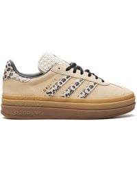 adidas - Leopard-Print Gazelle Bold Sneakers - Lyst