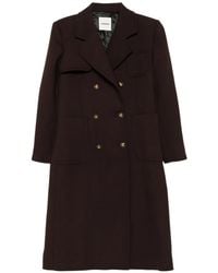 Sandro - Double-Breasted Patch-Pocket Coat - Lyst