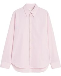 Jil Sander - Button-Up Long-Sleeve Poplin Shirt - Lyst