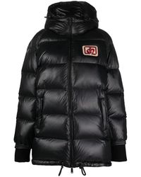 DSquared² - Logo-patch Padded Coat - Lyst