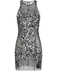 The Attico - Tulle Sequin-Embellished Mini Dress - Lyst