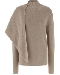 Entire studios - Wrap Turtleneck Sweater - Lyst