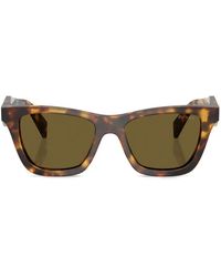 Prada - Tortoiseshell Square-Frame Sunglasses - Lyst