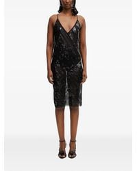 Rick Owens - Sequin-Embellished Semi-Sheer Midi Dress - Lyst