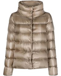 Herno - Funnel-Neck Padded Jacket - Lyst