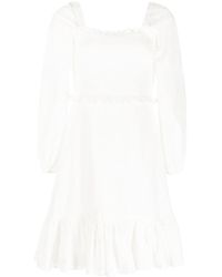 Veronica Beard Denim Gloria Square-neck 