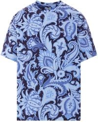 Etro - Paisley-Print T-Shirt - Lyst