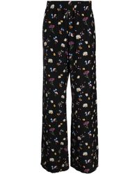 Stella McCartney - Floral-print Silk Trousers - Lyst