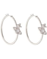 Vivienne Westwood - Orb Hoop Earrings - Lyst