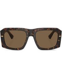 Dolce & Gabbana - Tortoiseshell-Effect Tinted Sunglasses - Lyst