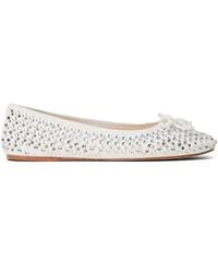 Twinset - Rhinestone-Embellished Ballet Flats - Lyst