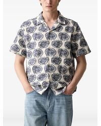Les Deux - Dahlia Floral-Pattern Short-Sleeved Shirt - Lyst