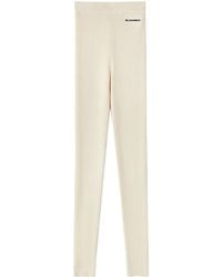 Jil Sander - Leggings Mit Logo - Lyst