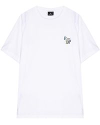 PS by Paul Smith - T-Shirt aus Bio-Baumwolle mit Zebra-Print - Lyst