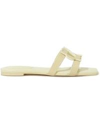 Jonathan Simkhai - Monogram Snake-Embossed Sandals - Lyst