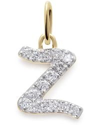 Monica Vinader - 14Kt Z Charm Diamond Necklace - Lyst
