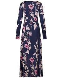 Johanna Ortiz - Alma Bordada Floral-Print Midi Dress - Lyst