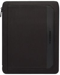 Piquadro - Funda Para Libreta Con Ribete De Cuero - Lyst
