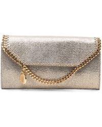 Stella McCartney - Falabella Chain-Trim Clutch Bag - Lyst