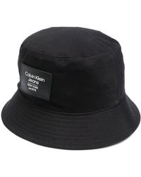 Calvin Klein - Sombrero de pescador con parche del logo - Lyst