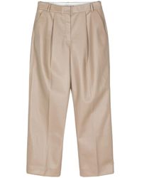 Calvin Klein - Pleated Straight-Leg Trousers - Lyst