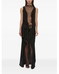 Christopher Esber - Kacere Gedrapeerde Maxi-Rok - Lyst