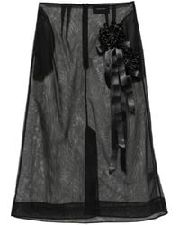 Simone Rocha - Ribbon Rosette Ripple Skirt - Lyst