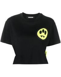 Barrow - Logo-Print Cotton Cropped T-Shirt - Lyst