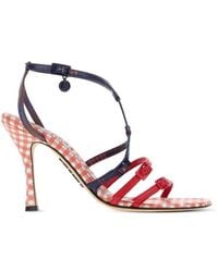 Loewe - Printed Nappa Leather New Comic Sandals - Lyst