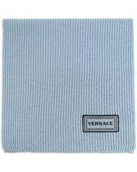 Versace - Écharpe Côtelée À Logo - Lyst