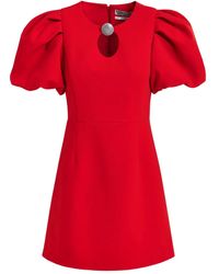 Essentiel Antwerp - Puff-Sleeve Jewel-Embellished Mini Dress - Lyst