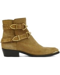 Isabel Marant - Zalya Buckle Studded Boots - Lyst