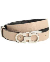 Ferragamo - Reversible And Adjustable "Gancini" Belt - Lyst