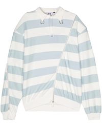 Gcds - Striped Jersey Polo Shirt - Lyst