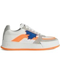 DSquared² - Canadian Panelled Leather Sneakers - Lyst