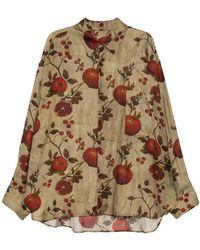Uma Wang - Hemd Mit Durchgehendem Print - Lyst