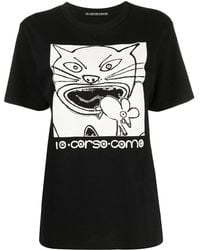 10 Corso Como - Cat-Print Cotton T-Shirt - Lyst