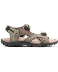 Geox - Flat Touch-Strap Sandals - Lyst