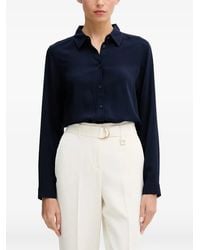 Benetton - Chemise Boutonnée À Manches Longues - Lyst