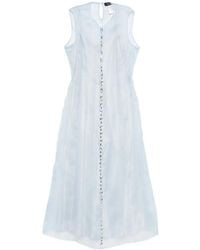 Fabiana Filippi - Embellished Sleeveless Midi Dress - Lyst