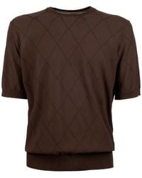 Peserico - T-Shirt Mit Kurzen Ärmeln - Lyst