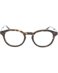 Saint Laurent - Brille Mit Rundem Gestell - Lyst