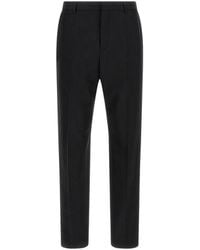 Saint Laurent - Pinstriped Tailored Trousers - Lyst
